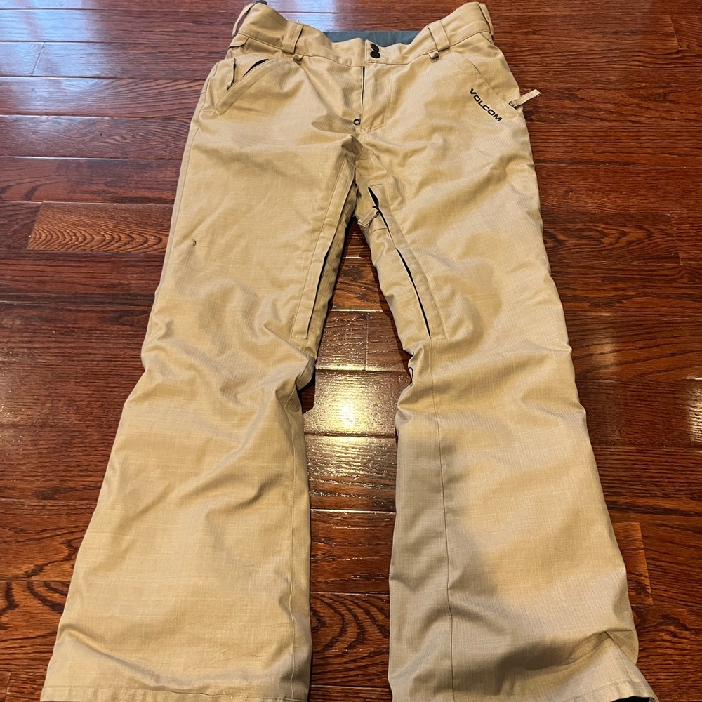 Volcom Beige Snow Pants